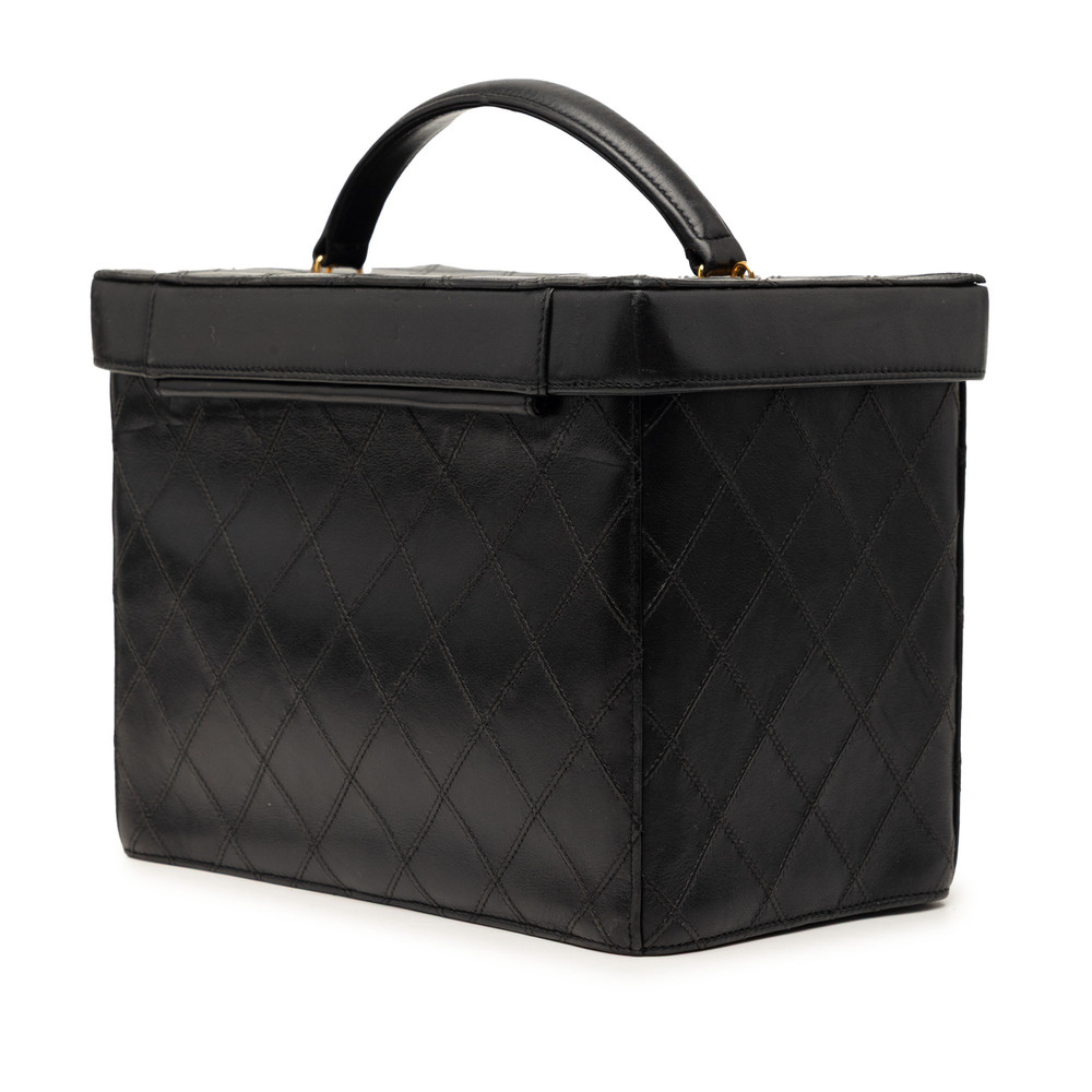 Pre-Loved Chanel CC Stitched Calfskin Turnlock Vanity Case - Picture 2 of 9